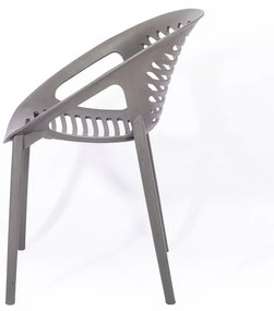 Sivá stohovateľná záhradná stolička Bonami Essentials Joanna