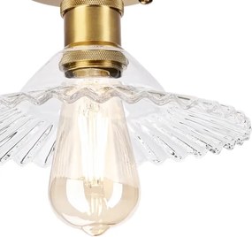 Prisadený luster TRISH 1xE27/15W/230V zlatý/priehľadný