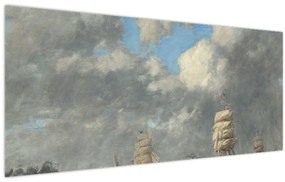 Obraz - Eugène Boudin, Le Havre, reprodukcia (120x50 cm)