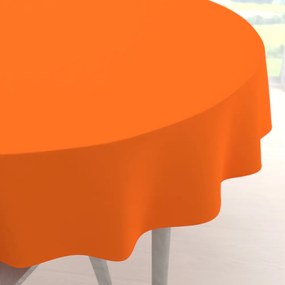 Biante Dekoračný okrúhly obrus Rongo RG-035 Oranžový Ø 110 cm
