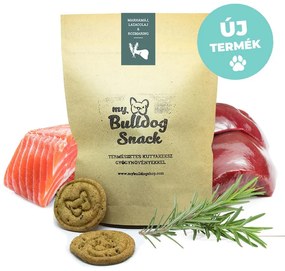 My Bulldog Snack - prírodné sušienky pre psov s bylinkami, hovädzia pečeň, lososový olej a rozmarín