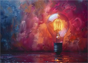 Sklenený obraz - Nápad (70x50 cm)