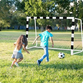 Neo-Sport Futbalová bránka 180 x 120 x 60 cm NS-464 čierna a biela