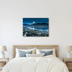 Obraz nočné krajiny, Island (70x50 cm)