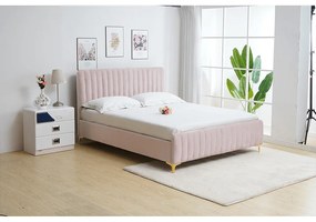 Manželská posteľ 180 cm Keira (ružová) (s roštom). Vlastná spoľahlivá doprava až k Vám domov. 1029702
