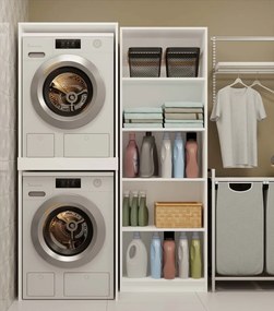 Stojan na práčku a sušičku POLA biely