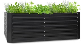 Blumfeldt High Grow Straight, vyvýšený záhon, 200 x 60 x 100 cm, 1200 l, oceľ