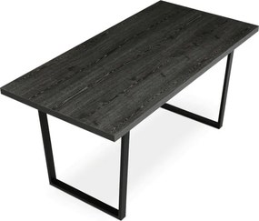 Jedálenský stôl HT-R5216 sivý dub / čierny