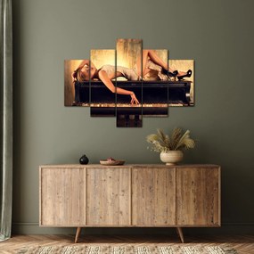 Obraz - Žena na klavíri (150x105 cm)