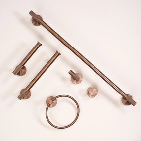 Kúpeľňový vešiak REA MODERN Ring 6610 kartáčovaná meď