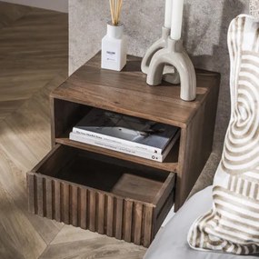 Nočný stolík 30-11 Carve Drevo Acacia  - Komfort-nábytok