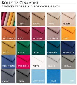 Moderná Velvet taburetka podnožka (farba podľa vlastného výberu)