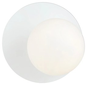 OSLO K1 | dizajnová biela nástenná lampa Farba: Opálové sklo