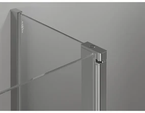 Mexen, Mexen Mist Duo výklopný sprchový kút 115 x 90 cm, priehľadný, chróm - 8A4-115-090-01-00