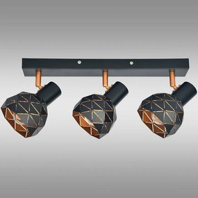 Stropné bodové svietidlo Puzzle 3 AS-PUE143B black LS3