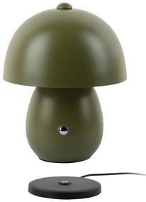 Tmavozelená LED stolová lampa s kovovým tienidlom (výška 18 cm) Mono LED – Leitmotiv