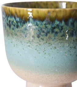HK living Kameninový obal na květináč Retro Lagoon 20 cm