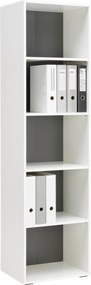 XXXLutz REGÁL, antracitová, biela, 50/185,6/40 cm Hom`in - Regály - 001803069058