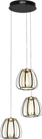XXXLutz ZÁVESNÉ LED SVIETIDLO, 49/23/150 cm Novel - Interiérové svietidlá - 004804000103