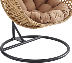 Skládací závěsné houpací křeslo Houseland Lisso XL světle hnědé