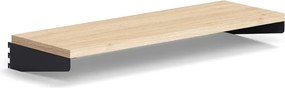 Polica RELY, laminát, 900x300 mm, antracit/dub