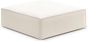 Béžová zamatová podnožka Vanda – Mazzini Sofas