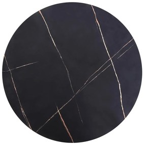 Konferenční stolek ANTICA 80 cm mramor černý