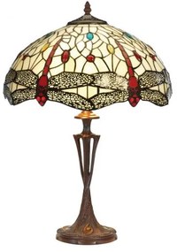 Tiffany do obývačky VÁŽKA JANTAR 40*60