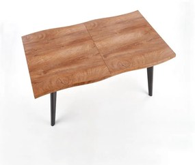 Jedálenský stôl Dickson 120 cm, prírodné drevo / čierna