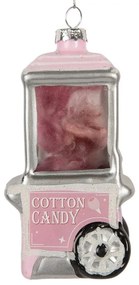 Vianočná ozdoba stroj na cukrovú vatu Cotton Candy - 6*5*11 cm