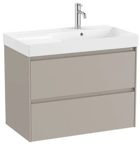 Kúpeľňová skrinka s umývadlom Roca Ona 80x64,5x46 cm piesková mat ONA802ZPMP