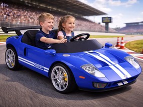 JOKOMISIADA Detské auto na batériu Ford GT so 4 motormi dvojmiestne s diaľkovým ovládaním modré PA0337
