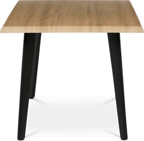 Jedálenský stôl HT-F4416 OAK divoký dub / čierny