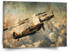 Sablio Obraz Stíhačky Spitfire v leteckej bitke - 150x110 cm