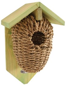 Vtáčia búdka z morskej trávy Esschert Design, výška 26,2 cm