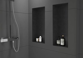 CERANO Cerano, zápustná polička s okrajom do obkladu 60x20x10 cm, čierna matná, CER-CER-417461