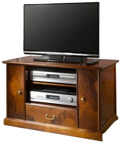 (3804) RUSTIC dobový TV stolík orech