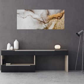 Obraz - Mramorový atrament (120x50 cm)