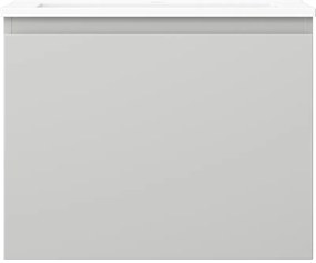 Mexen Orio, kúpeľňová skrinka 60 cm s umývadlom Otis, 1 zásuvka, šedá matná/biela matná, 91A10-06047-1-BF62-W18M01