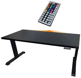 Písací Stôl Low Elektr. Čierna 120x60x2,8 Model 1