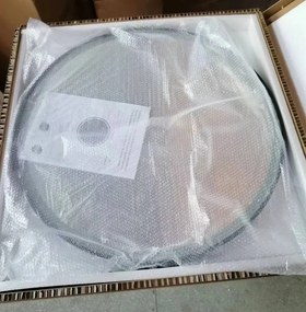 Erga Olivia, okrúhle LED zrkadlo 90cm, čierny kovový rám, 2070 lm, 6500K, predné osvetlenie, ERG-V01-202-9090-BK
