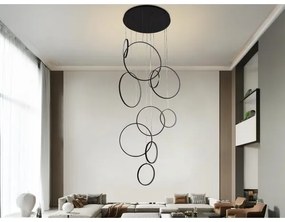 LED Stmievateľný luster na lanku LED/290W/230V 3000-6500K + diaľkové ovládanie