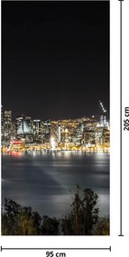 Fototapeta na dvere - Brooklynský most a New York (95x205cm)