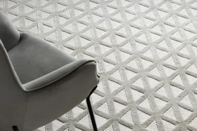 Koberec šnúrkový SANTO SIZAL 58500 Trojuholníky, geometrický béžový