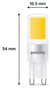 Philips LED žiarovka G9 3,2W 400lm 2700K číra 3 ks