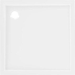 Mexen Flow Slim, štvorcová sprchová vanička 85 x 85 cm, biela lesklá, 46S108585