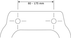 WENKO 23536100-WC WC sedadlo RELIEF 36,5 x 45 cm pestrofarebné/strieborné