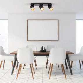 Bodové svietidlo ANDY 3xGU10/8W/230V čierna/zlatá