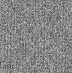 ITC, Metrážny koberec e-blitz 193, na mieru, šíře 4m, šedá, ab (mriežka), chodba / predsieň