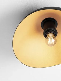 LED čierno-zlaté dizajnové stropné svietidlo Opsi 30
